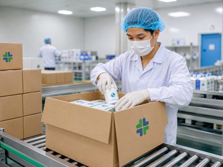 Gia công bột nguyên liệu thực phẩm tại nhà máy HCN Pharma