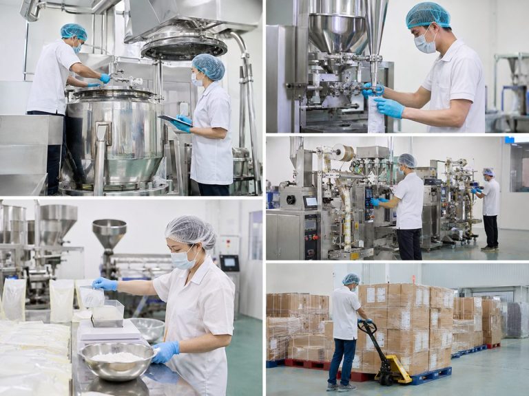 Gia công hạt tẩm vị tại nhà máy HCN Pharma