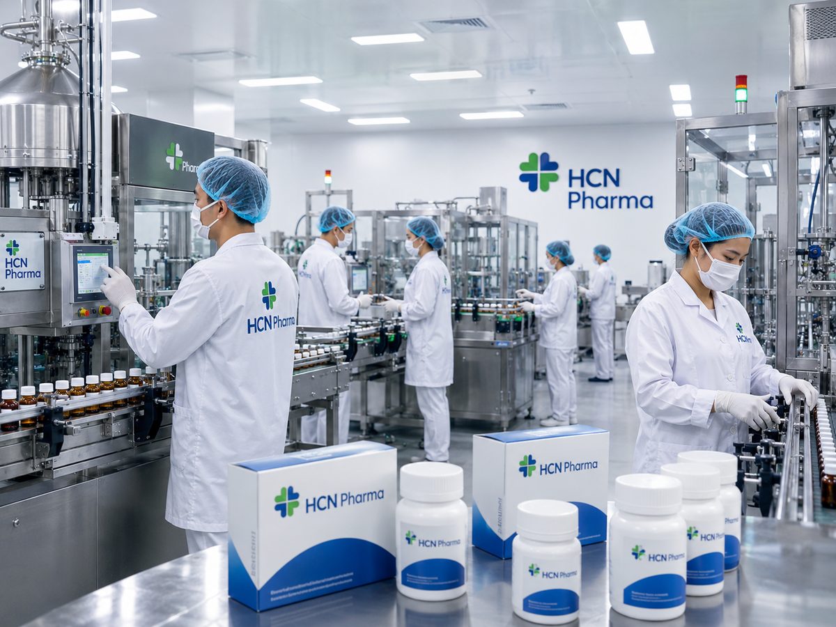 Gia công chống nhăn vùng mắt tại nhà máy HCN Pharma