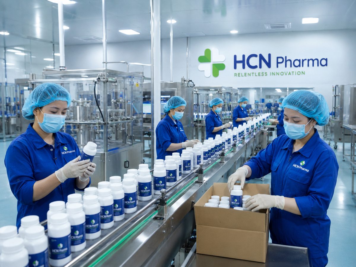 Gia công kem chống nắng vật lý tại nhà máy HCN Pharma