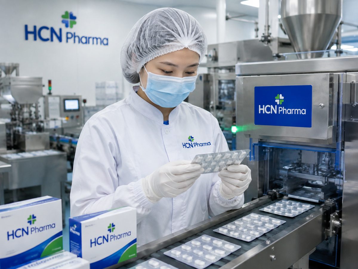 Gia công mặt nạ tóc tại nhà máy HCN Pharma