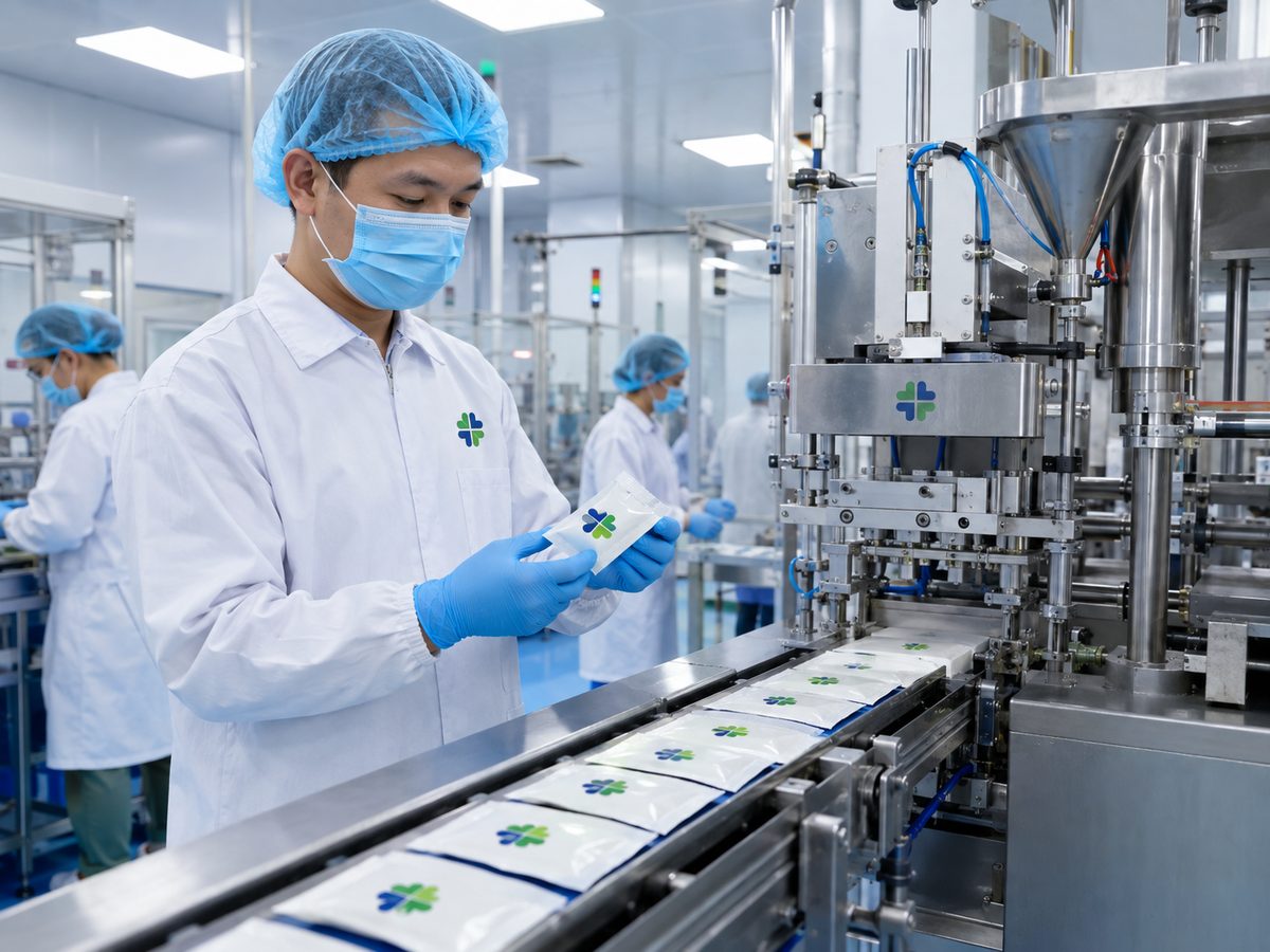 Gia công sữa rửa mặt tại nhà máy HCN Pharma