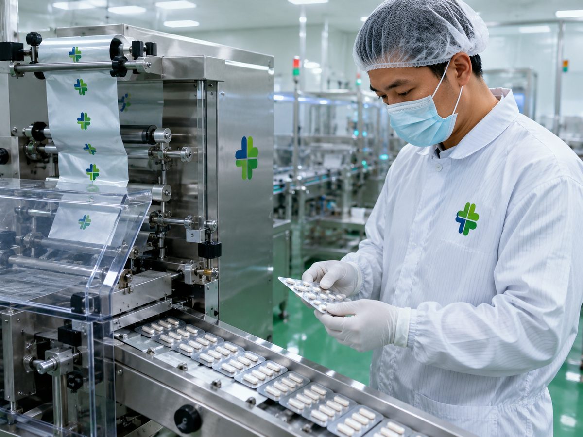 Gia công bột sữa hạt tại nhà máy HCN Pharma