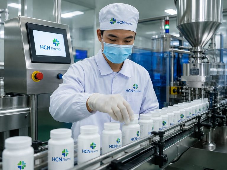 Gia công kẹo gummy tại nhà máy HCN Pharma
