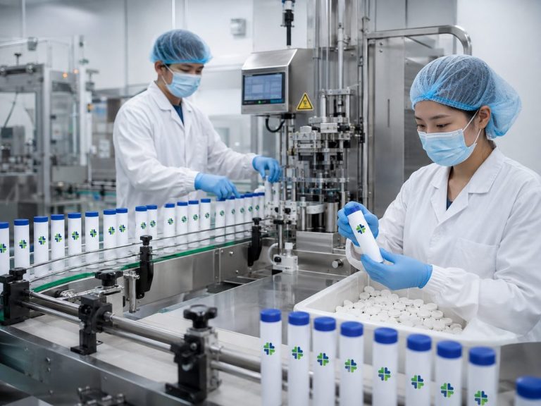 Gia công bột matcha tại nhà máy HCN Pharma