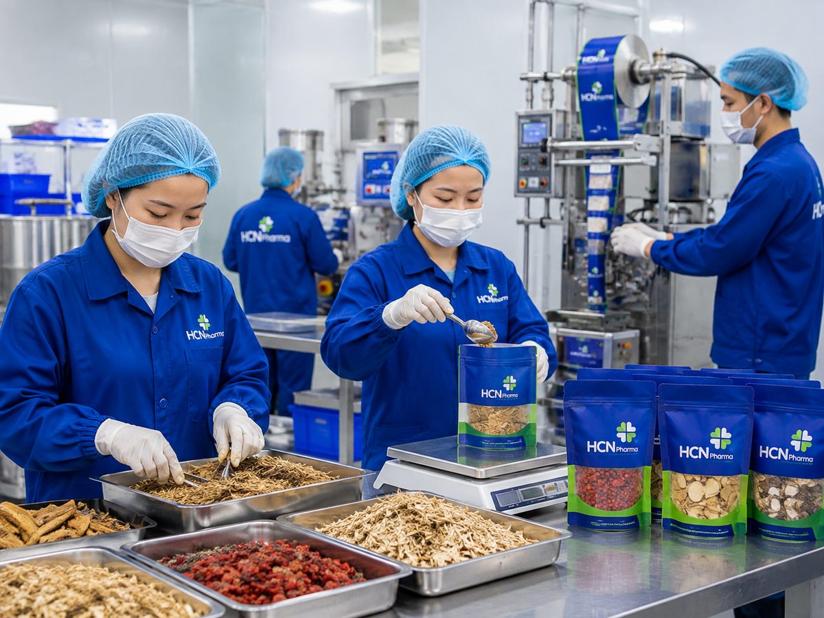 Liên kết vùng trồng dược liệu: biến vùng nguyên liệu thành lợi thế có chứng từ tại nhà máy HCN Pharma