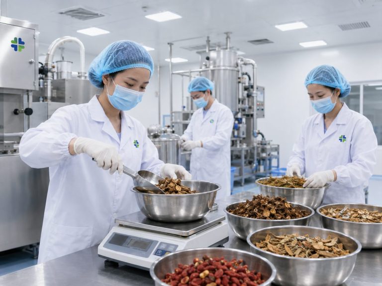 Gia công cháo ăn liền tại nhà máy HCN Pharma