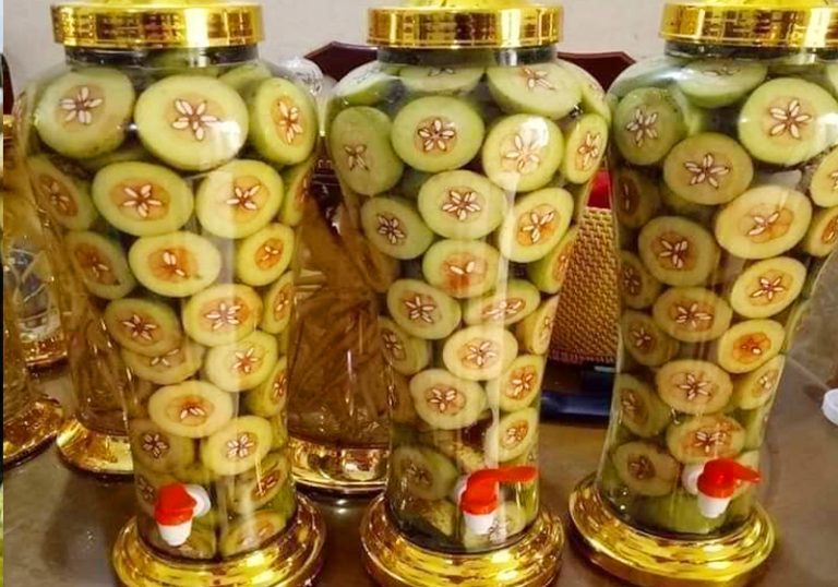 Gia công rượu táo mèo pha cam sả