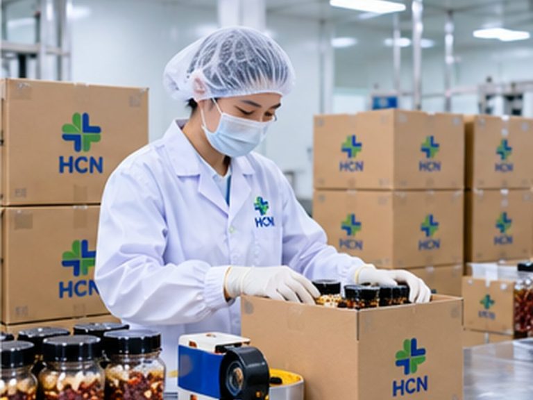 Sơ chế dược liệu tại nhà máy HCN Pharma